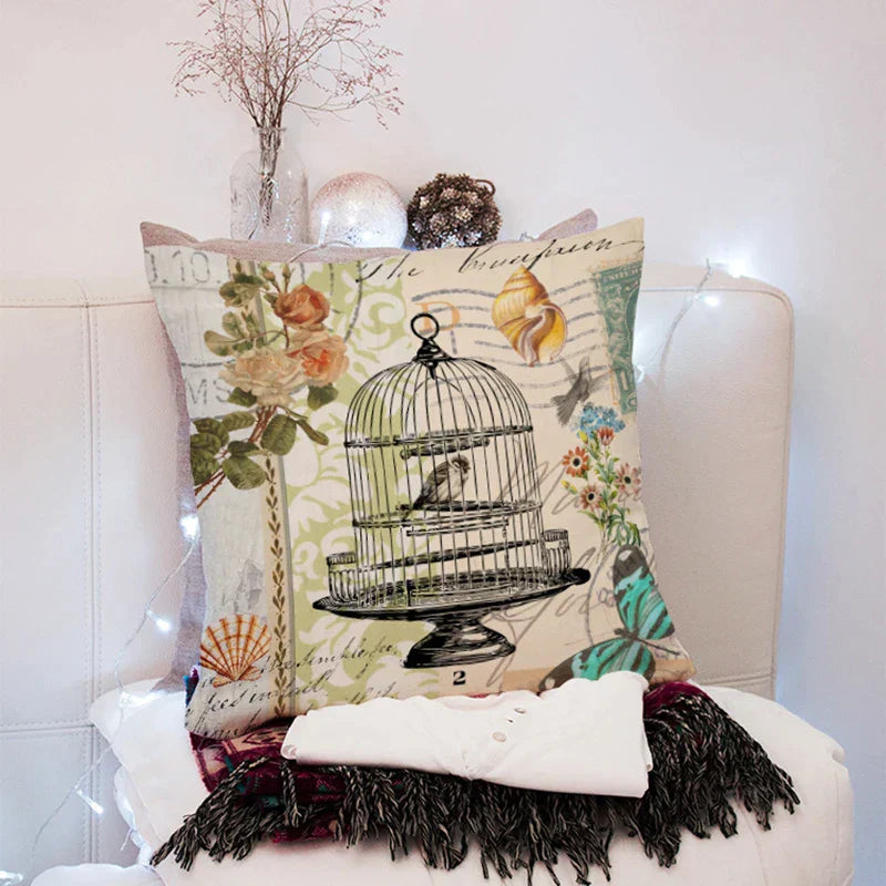 DecorBites™ 45x45cm Peach Skin Pillow for Living Room Sofa Bed Chair Office Pillowcase