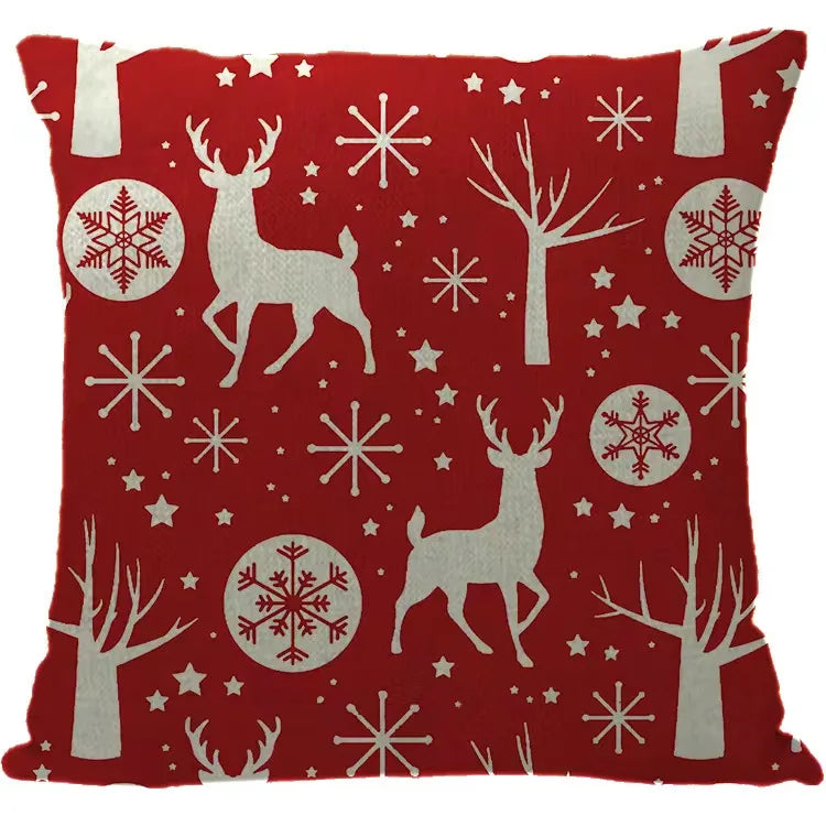 DecorBites™ Christmas Elk Letter Pillowcase 45x45cm for Living Room