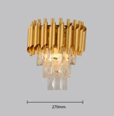 DecorBites™ Black Gold Metal LED Chandelier Living Room Dining Modern Lustre Crystal Hanging Lamp