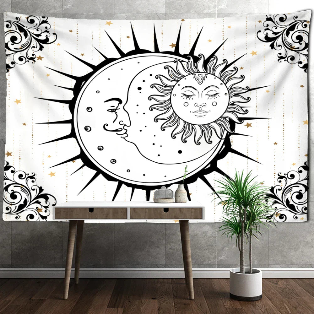 DecorBites™ Celestial Mandala Hippie Tapestry Wall Hanging Dorm Decor