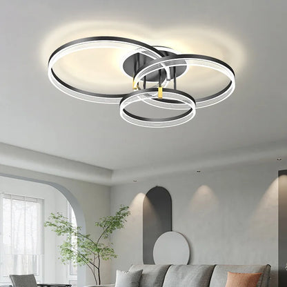 DecorBites™ Acrylic Circle Chandelier Pendant Lights - Modern Indoor Lighting Decor for Living Room