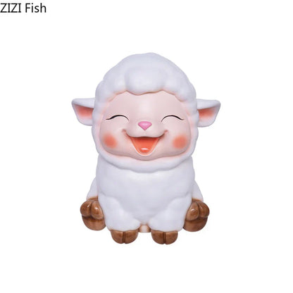 DecorBites™ Little Lamb Child Savings Jar Piggy Bank Aesthetic Desk Ornament Sculpture