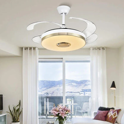 DecorBites™ Luminous Light Ceiling Fan with Bluetooth Speaker Remote Control
