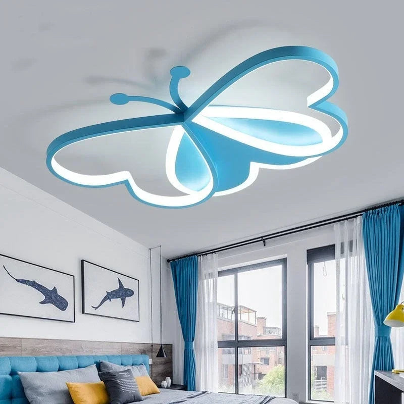 DecorBites™ Butterfly Ceiling Light: Modern LED Fixture for Living Room, Bedroom, Study, Nursery