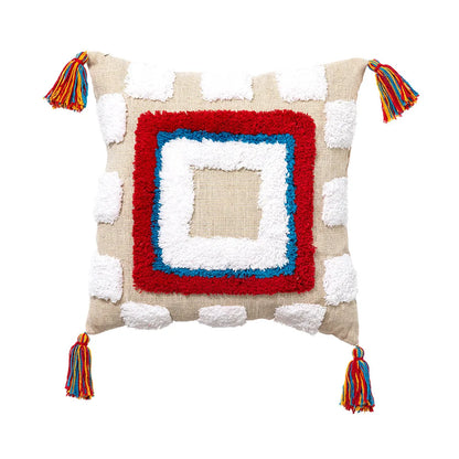 DecorBites™ Boho Tassel Macrame Throw Pillow Covers - Luxury Home Decor for Bed Sofa