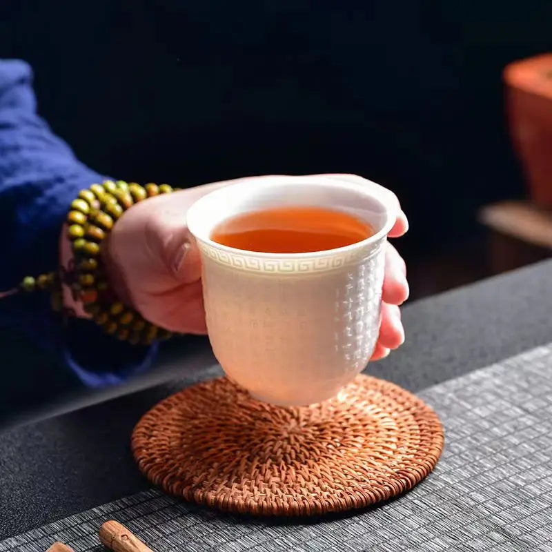DecorBites™ Bone China Tea Cup Set | Cute Goat Fat Jade Ceramic Teacups & Mugs