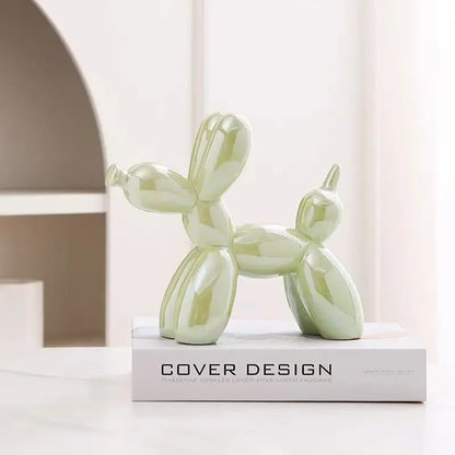 DecorBites™ Balloon Dog Ceramic Sculpture Ornament for Home Office Decor & Gifts