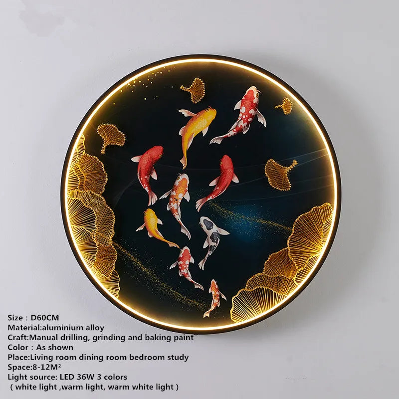 DecorBites™ Chinese Picture Wall Decoration Lamp - Modern LED Lighting for Home Décor