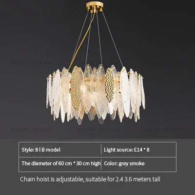 DecorBites™ Crystal Chandelier: Elegant European Style for Living, Bedroom, Dining Room
