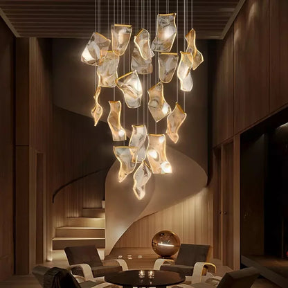 DecorBites™ LED Light Guide Ceiling Chandelier Modern Novelty for Living Room Decor Lighting