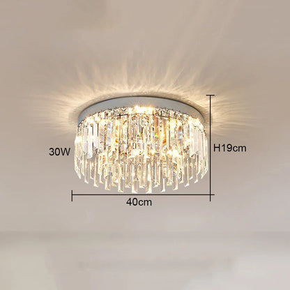 DecorBites™ Crystal Ceiling Lamp: Modern Minimalist Light Luxury for Home Indoor Lighting