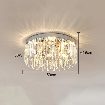 DecorBites™ Crystal Ceiling Lamp: Modern Minimalist Light Luxury for Home Indoor Lighting