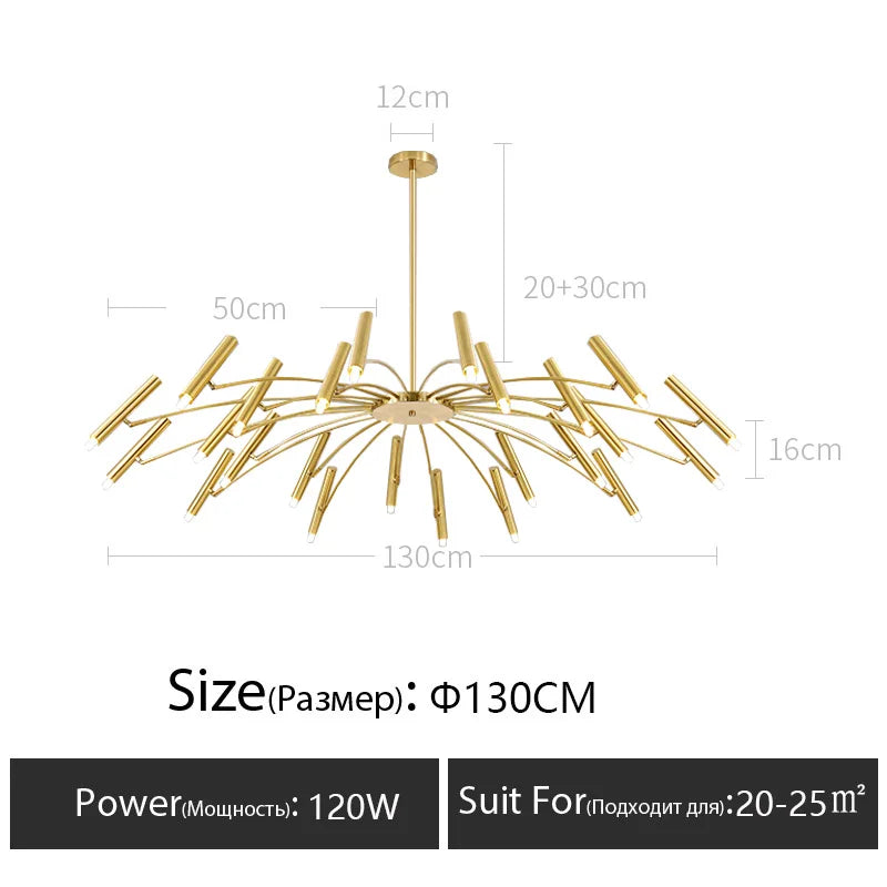 DecorBites™ LED Ceiling Chandelier: Minimalist Nordic Home Lighting for Living Room, Bedroom, Dining Area