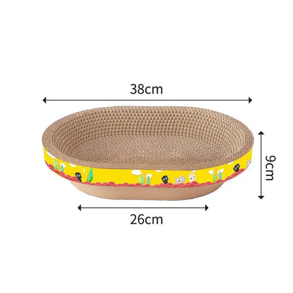 DecorBites™ Cat Scratch Lounge Bed & Training Toy - Cat Scratcher Board for Sharpening Nails