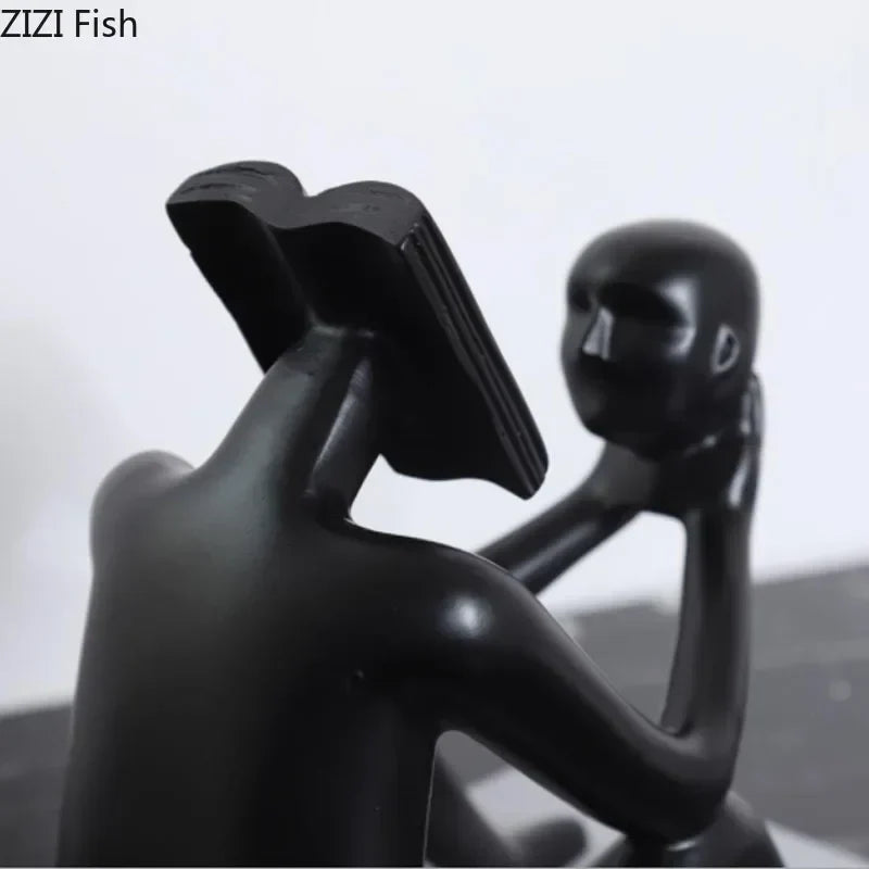 DecorBites™ Abstract Figure Sculpture Creative Resin Decor for Room Aesthetic Appeal