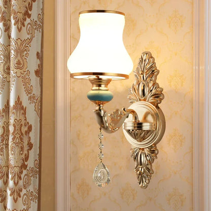 DecorBites™ Crystal Wall Sconce Bedroom Lamp Indoor Modern Lighting Europen Style