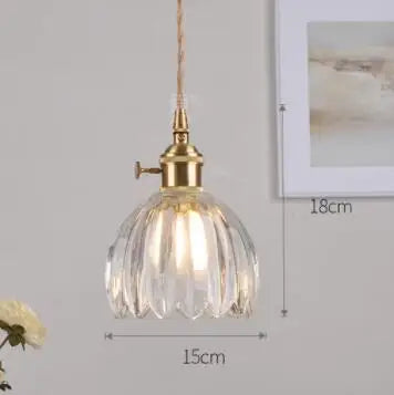 DecorBites™ Blue Glass Pendant Lights for Bedroom Dinning Living Room