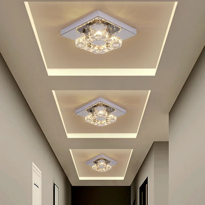 DecorBites™ Crystal LED Pendant Chandelier for Dining Living Room Decor