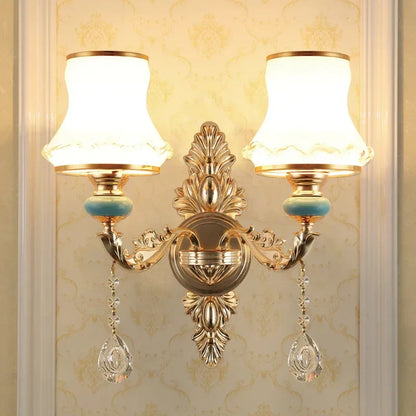 DecorBites™ Crystal Wall Sconce Bedroom Lamp Indoor Modern Lighting Europen Style