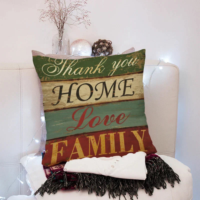 DecorBites™ 45x45cm Peach Skin Pillow for Living Room Sofa Bed Chair Office Pillowcase