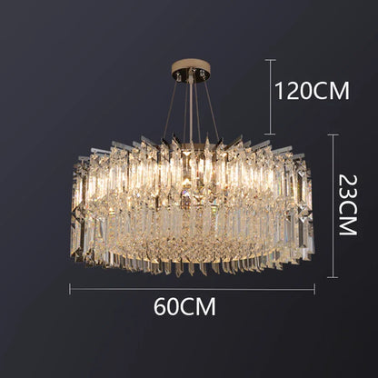 DecorBites™ Crystal Chandelier, Luxury Living Room & Bedroom Pendant Light