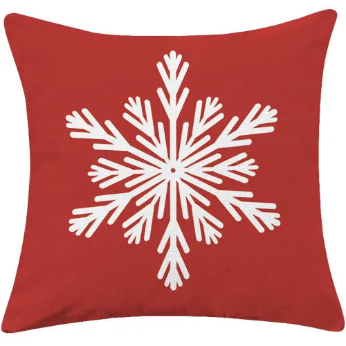 DecorBites™ Christmas Cotton Linen Pillowcases - Decorative Sofa Cushion Cover in Various Sizes