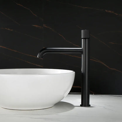 DecorBites™ Brushed Gold Basin Faucet: Solid Brass Hot Water Mixer Sink Tap