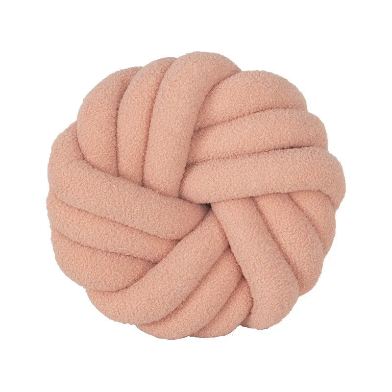 ™ Knotted Ball Grey Throw Pillow for Bed Couch Living Room