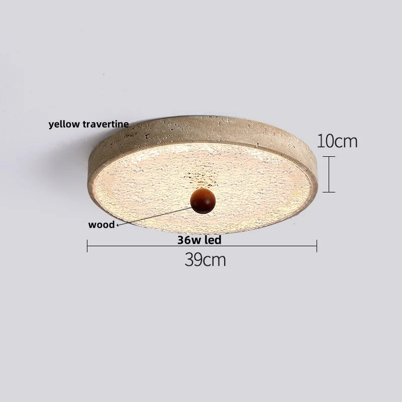 DecorBites™ LED Ceiling Lights Modern Nordic White Stone Plafond Lamp