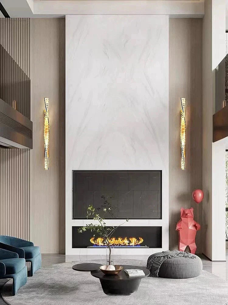 DecorBites™ Crystal Luxe Wall Sconce - Glamorous Bedroom & Bathroom Lighting