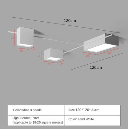DecorBites™ Black Nordic LED Ceiling Lights Chandeliers for Modern Living Room Decoration
