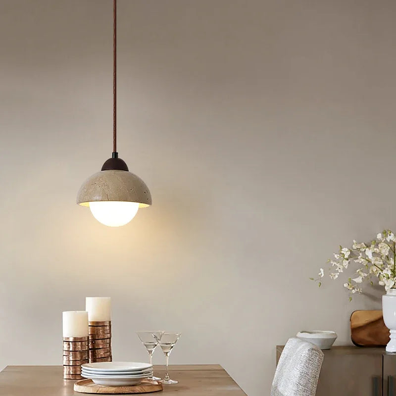 DecorBites™ Cave Stone Pendant Light Ceiling Hanging Lamp for Bedroom and Dining Room
