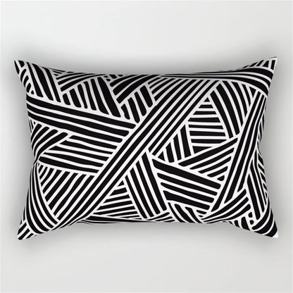 DecorBites™ Geometric Wave Line Waist Pillowcase Set