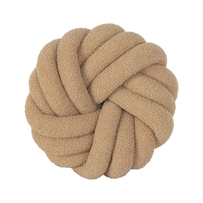 ™ Knotted Ball Grey Throw Pillow for Bed Couch Living Room