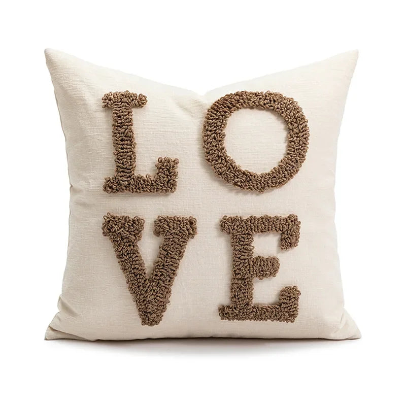 DecorBites™ Cartoon Christmas Pillow Covers: Festive Decor for Sofa - Embroidered Design