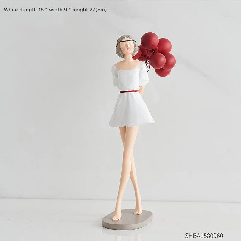 DecorBites™ Balloon Girls Resin Home Decor Ornaments