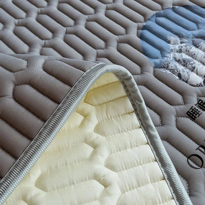 DecorBites™ Cooling Latex Bed Mat Set - Thick Summer Quilted Matress Pad & Pillowcases