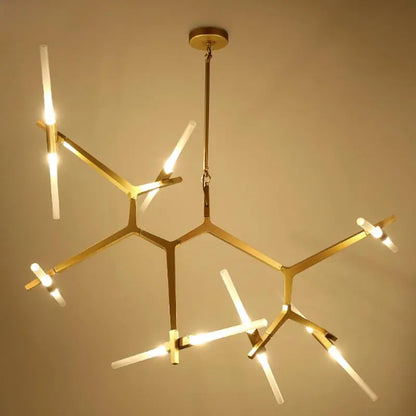 DecorBites™ Glass LED Chandelier Ceiling Light for Modern Nordic Design Home Decor
