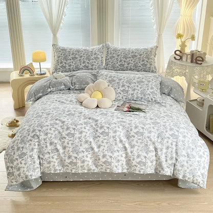 DecorBites™ Cotton Printed Bedding Set for Sweet Cozy Sleep