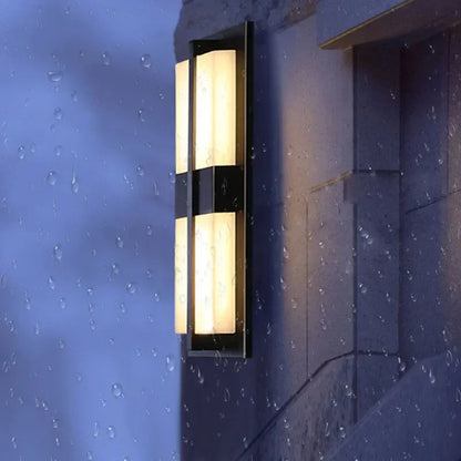 DecorBites™ LED Wall Light Waterproof Garden Porch Sconce, Imitation Marble, IP65 Rated