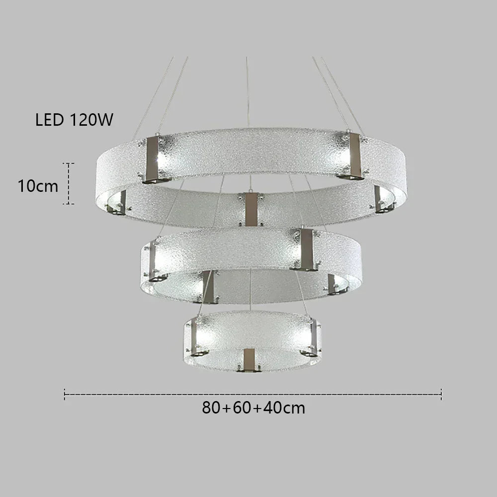 DecorBites™ Gold LED Chandelier for Luxe Living Room Lighting