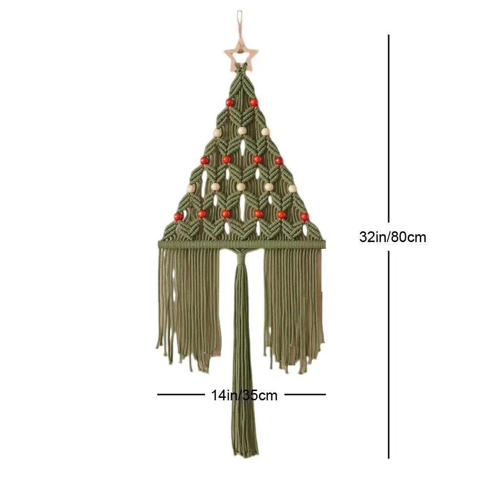 DecorBites™ Boho Christmas Tree Wall Tapestry