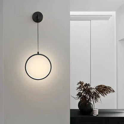 DecorBites™ Black Ring LED Wall Lamp - Modern Nordic Style Indoor Light Fixture