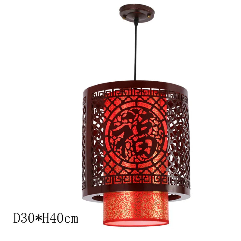 DecorBites™ Antique Wood Pendant Lights for Dining Room, LED Living Room Decor Lighting Fixtures