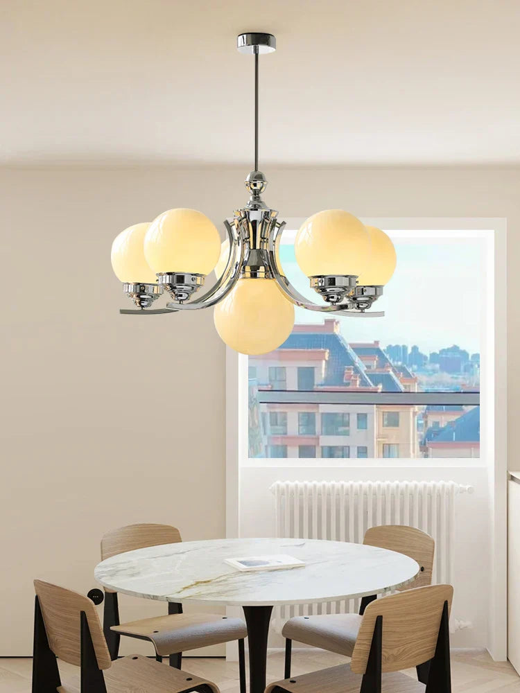 DecorBites™ Glass Ball Chandelier for Modern Room Decor