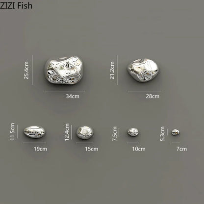 DecorBites™ 3D Gold Stone Wall Hanging Ornaments for Stylish Room Decor