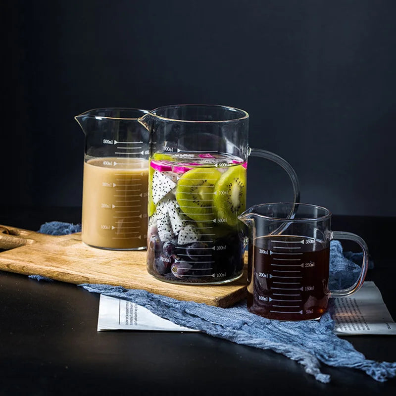 ™ Heat-Resistant Glass Beaker Mug with Thickened Scale - 2022