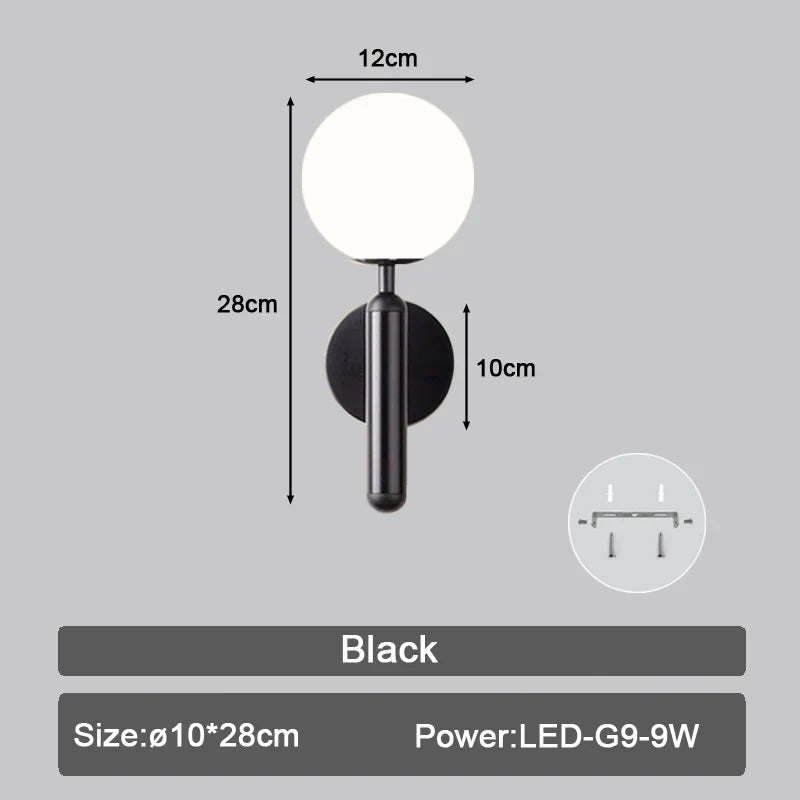 DecorBites™ LED Wall Sconce with G9 Bulb for Indoor Lighting in Black Gold