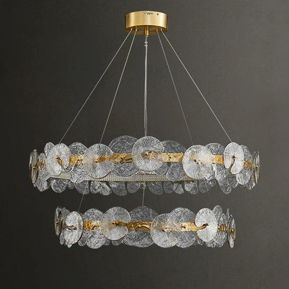DecorBites™ Lotus Leaf LED Chandeliers: Modern Lighting Fixtures for Living Room, Bedroom, Dining Table