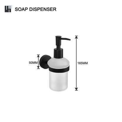 DecorBites™ Bathroom Hardware Set: Towel Rack, Toilet Brush, Paper Holder, Soap Dispenser, Towel Bar, Hook